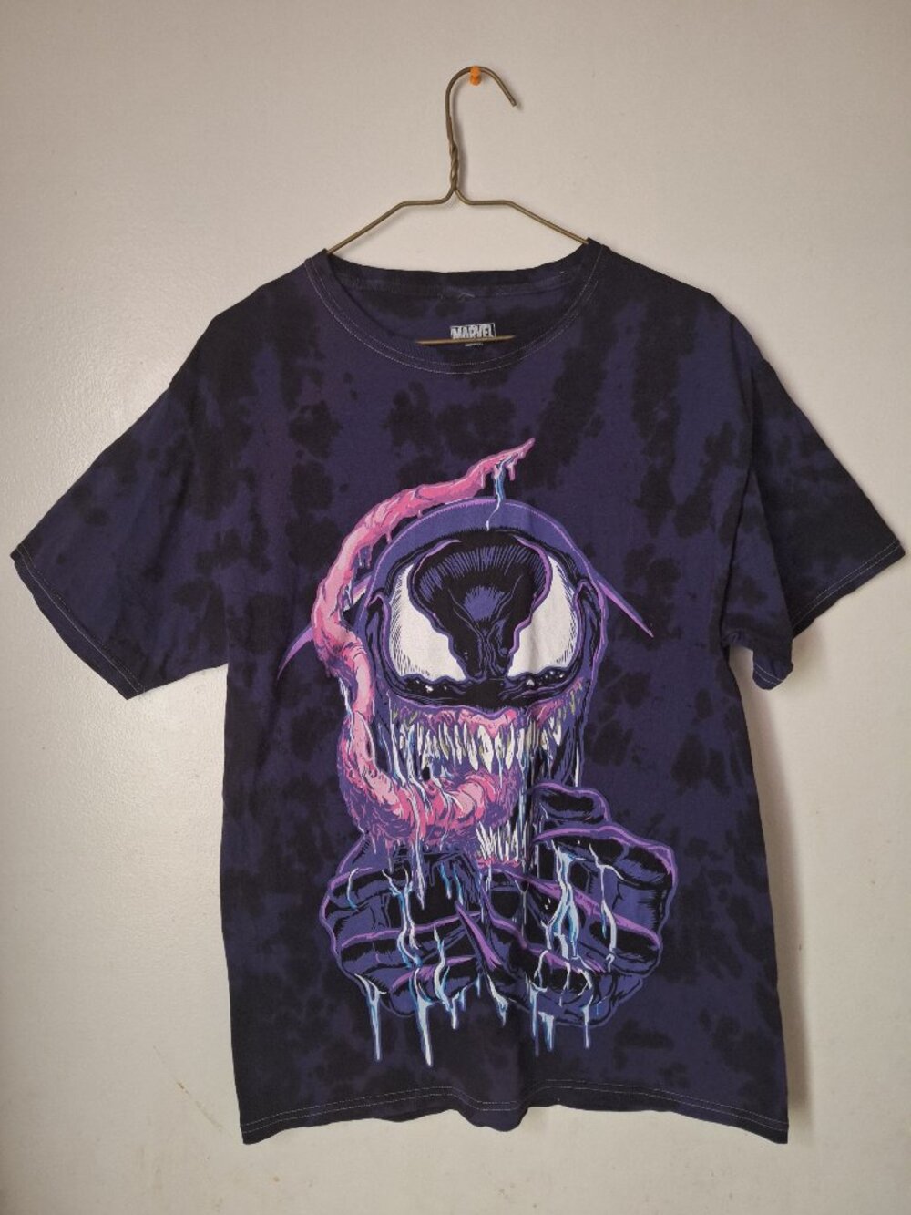 Venom Marvel Purple Tie-dye T-Shirt